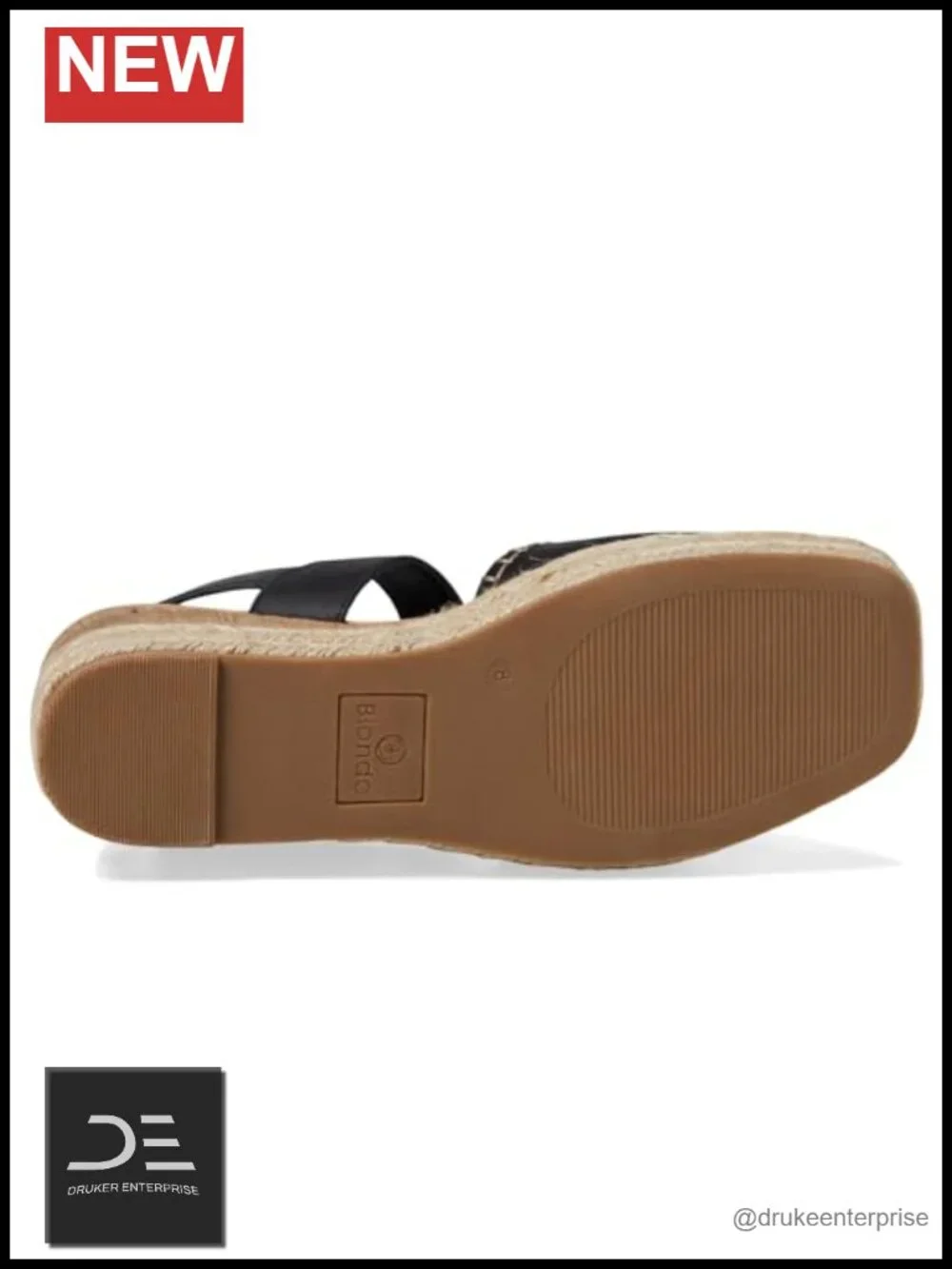 Blondo Gillian Women's Platform Sandals Leather Water Resistant Woven Wedge